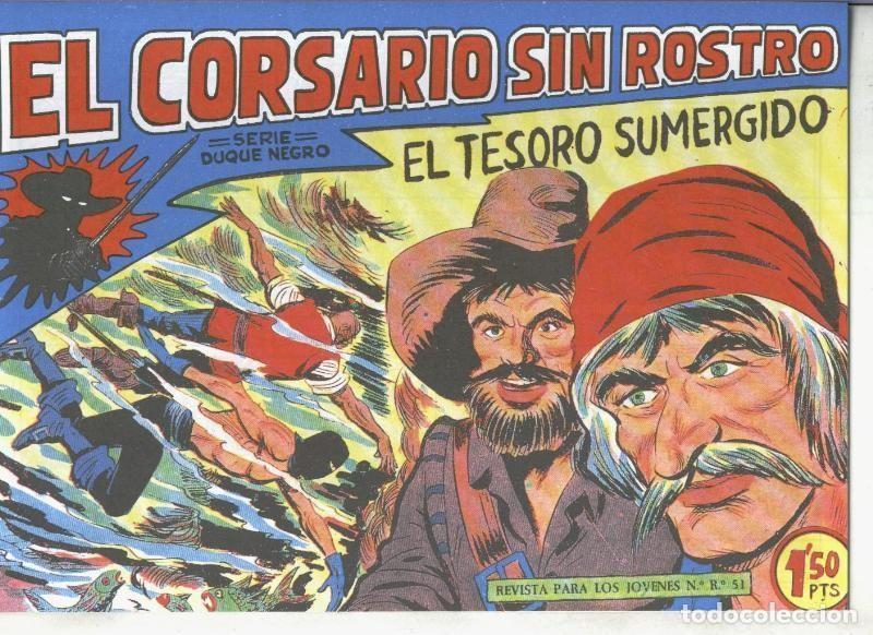 Comics: El Corsario sin Rostro, facsimil numero 35: El tesoro sumergido - Manuel Gago