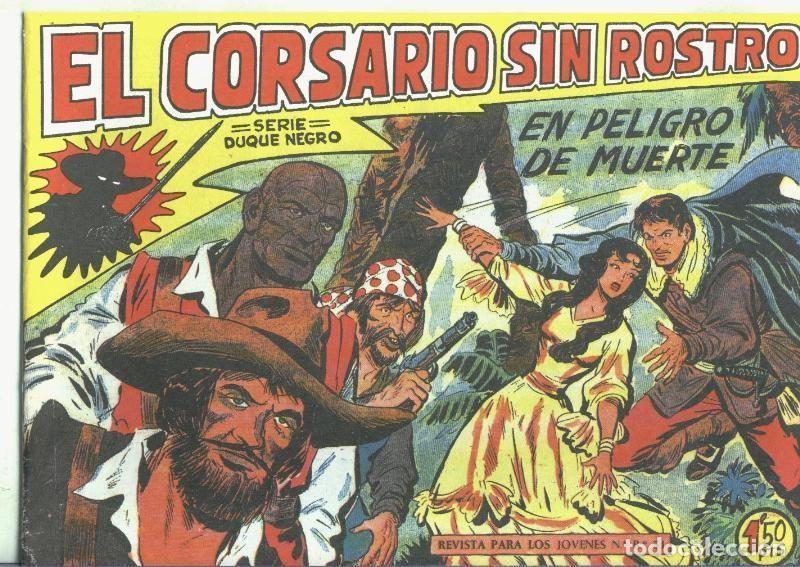C&oacute;mics: El Corsario sin Rostro, facsimil numero 09: En peligro de muerte - Manuel Gago
