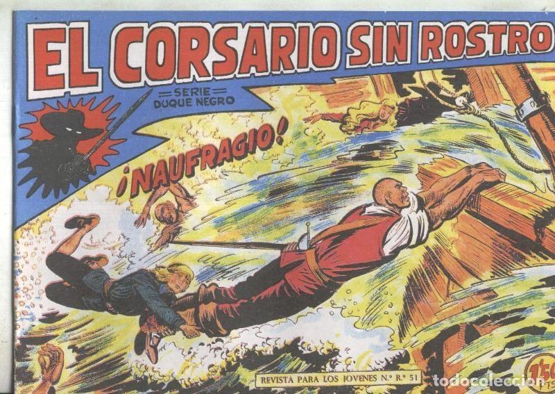 Comics: El Corsario sin Rostro, facsimil numero 23: Naufragio - Manuel Gago