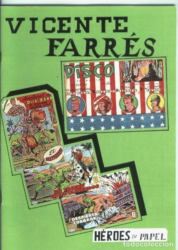 Comics: Heroes de Papel numero 62: Vicente Farres (numerado 2 en trasera) - Vicente Farres