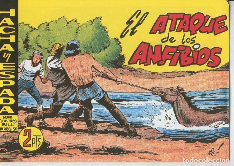 C&oacute;mics: Hacha y Espada facsimil numero 49: El ataque de los anfibios - Armando - Foto 1