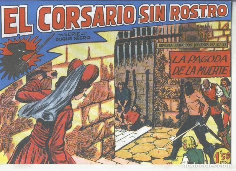 Comics: El Corsario sin Rostro, facsimil numero 41: La pagoda de la muerte - Manuel Gago
