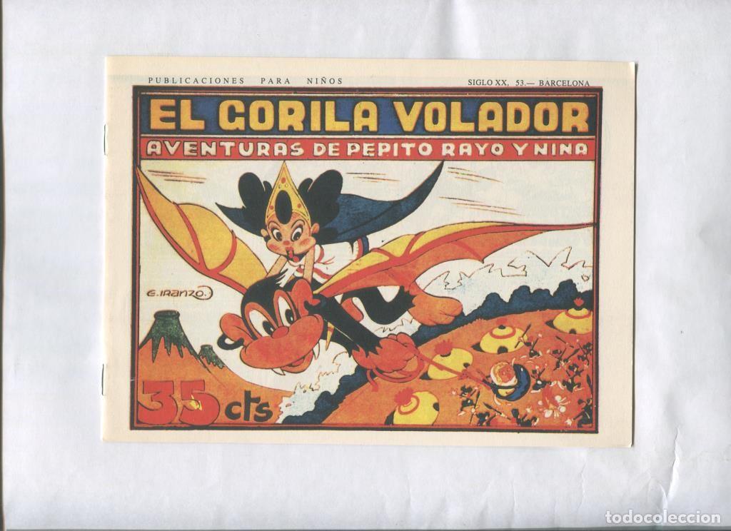 Comics: Facsimil: Pepito Rayo y Nina numero 12: El gorila volador - Juan G.Iranzo