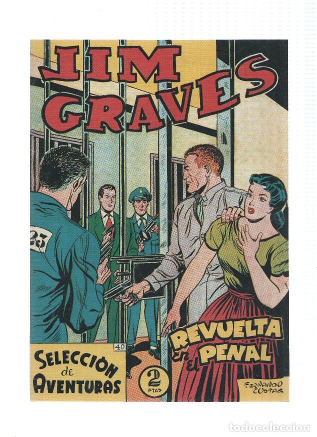 C&oacute;mics: Facsimil: Jim Graves numero 40: Revuelta en el penal (final de la serie) - Julio Vivas