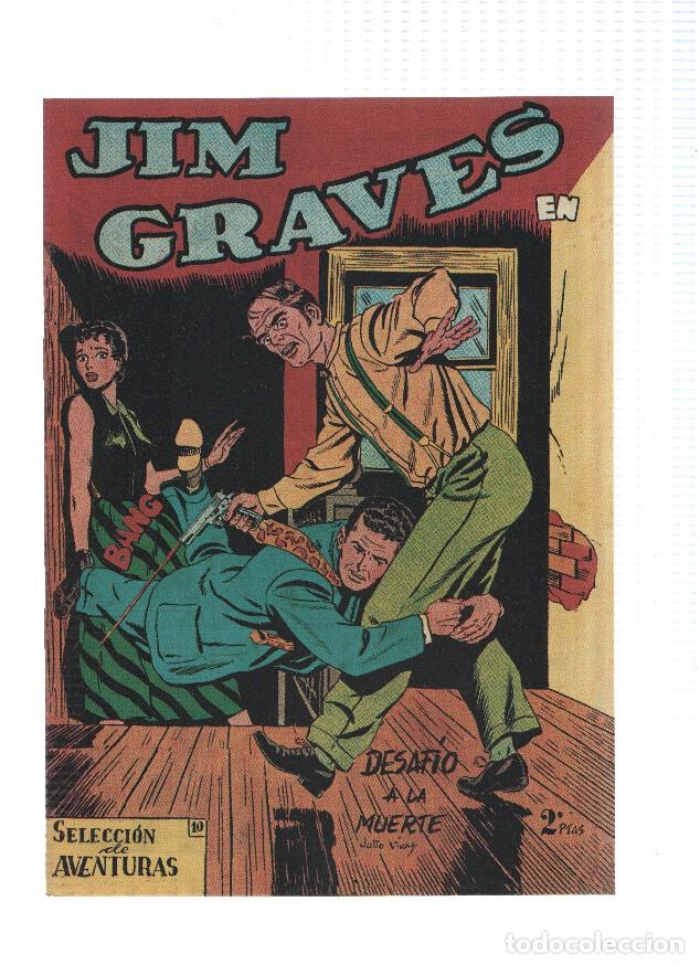 C&oacute;mics: Facsimil: Jim Graves numero 10: Desafio a la muerte - Julio Vivas