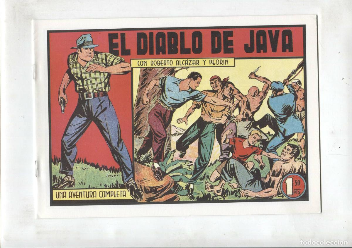 C&oacute;mics: Facsimil: Roberto Alcazar y Pedrin numero 206: El diablo de Java - Varios - Foto 1