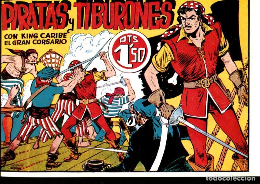 C&oacute;mics: Facsimil: King Caribe el gran corsario: Piratas y tiburones - Mestre