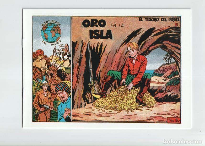 C&oacute;mics: Facsimil: Aventureros del Mundo numero 3: El Tesoro del pirata: Oro en la isla - Julio Vivas