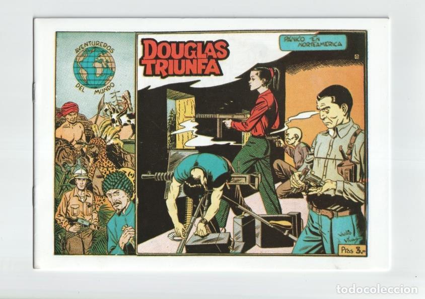 C&oacute;mics: Facsimil: Aventureros del Mundo numero 8: Panico en Norteamerica: Douglas triunfa - Julio Vivas
