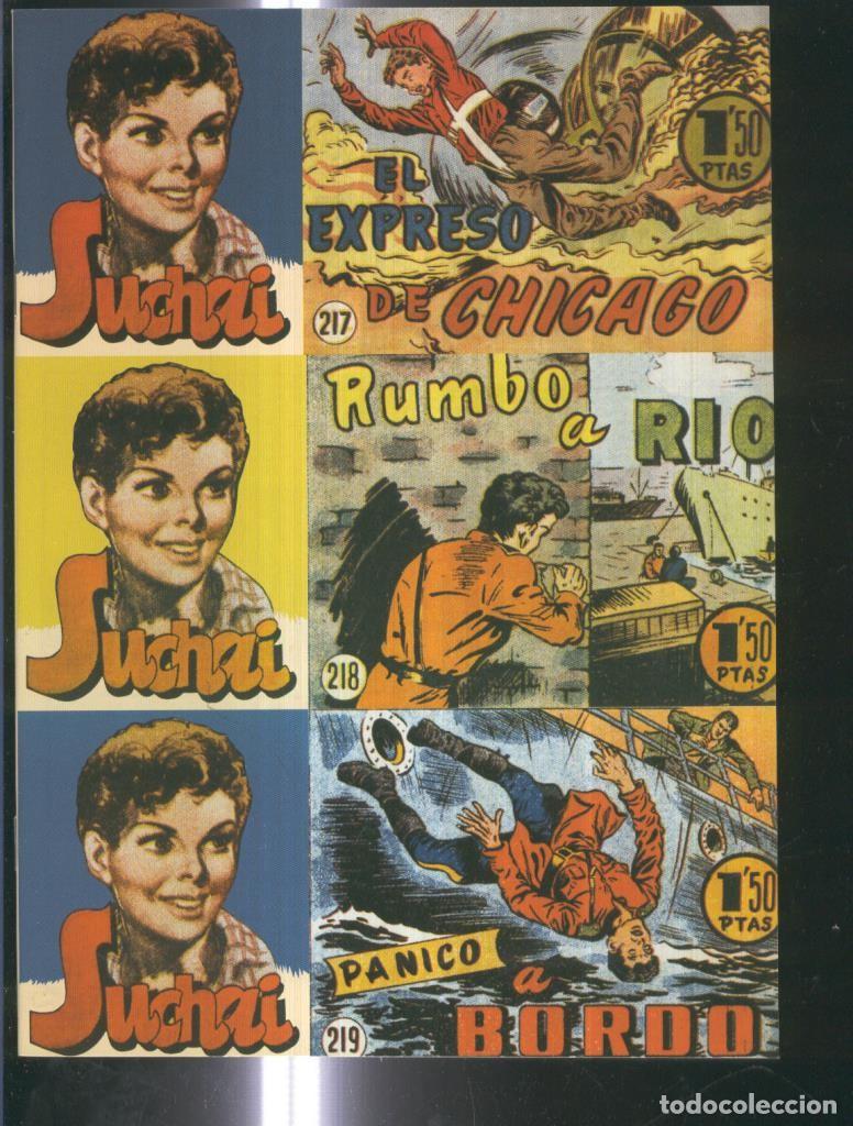 C&oacute;mics: Facsimil: Suchai 3 en 1 numero 217/219: El expreso de chicago-Rumbo a Rio-Panico a bordo - Paludetti