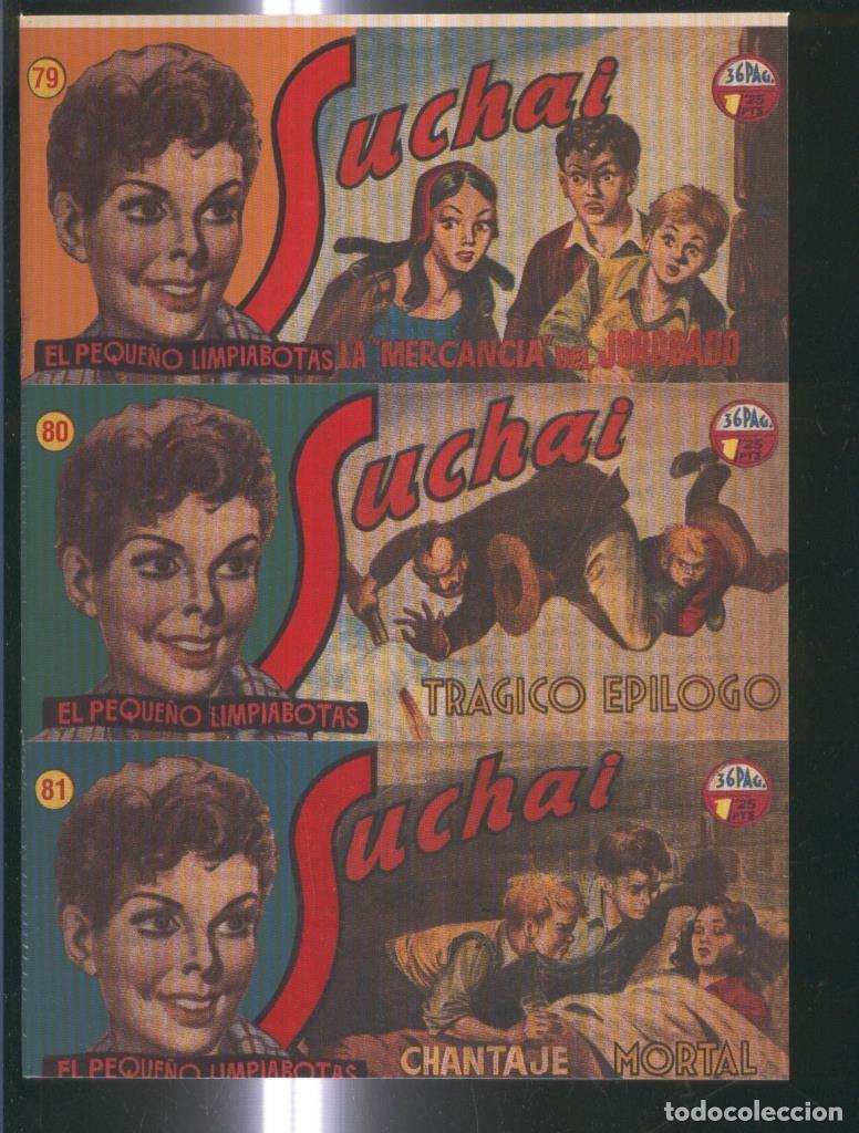 C&oacute;mics: Facsimil: Suchai 3 en 1 numero 079/081: La mercancia del jorobado-Tragico epilogo-Chantaje mortal -