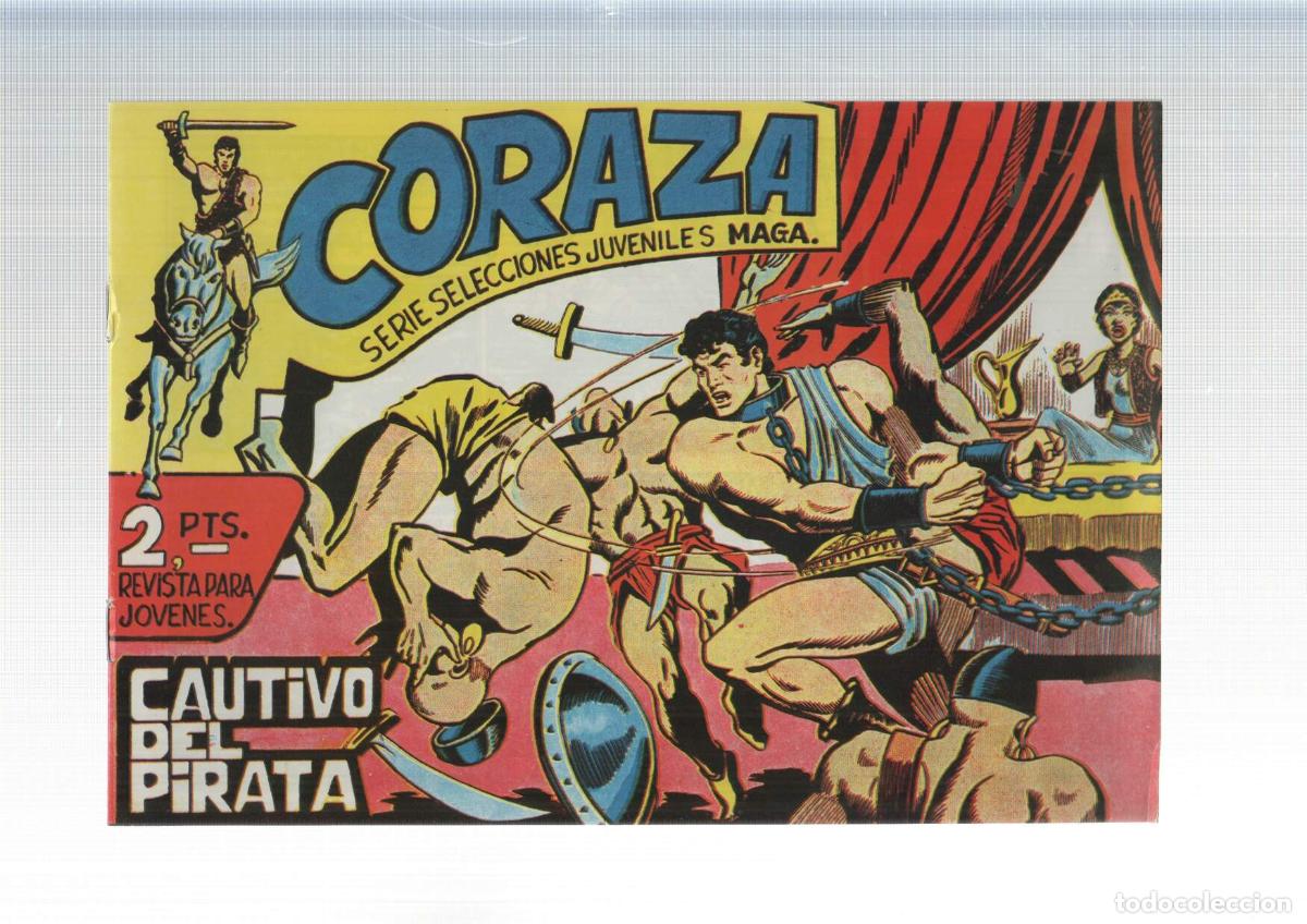 C&oacute;mics: Coraza, facsimil numero 10: Cautivo del pirata - Lopez Fajardo