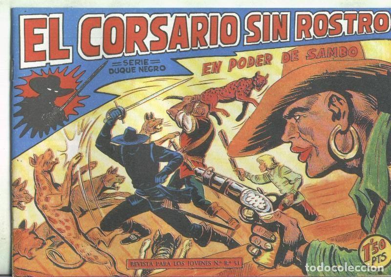 C&oacute;mics: Facsimil: El Corsario sin Rostro numero 21: En poder de Sambo - Manuel Gago