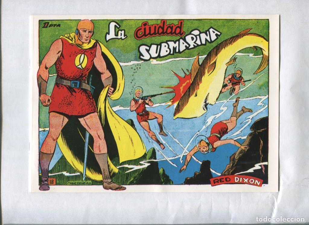Comics: Red Dixon primera serie facsimil numero 18: La ciudad submarina - Juan Martinez Osete
