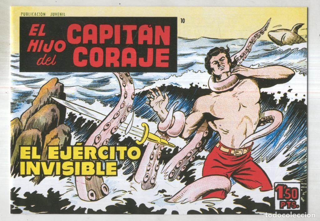 C&oacute;mics: El Hijo del Capitan Coraje facsimil numero 10: El ejercito invisible - Ferrando