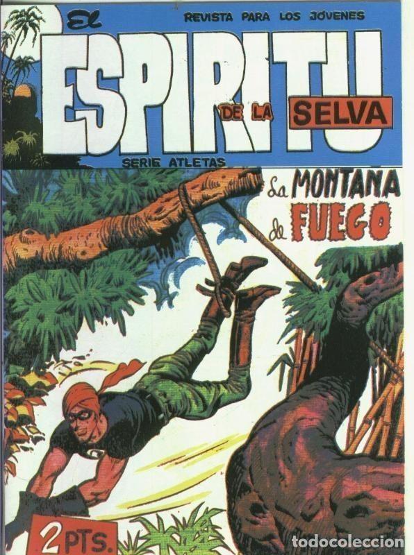 C&oacute;mics: Facsimil: El Espiritu de la Selva numero 49: La monta&ntilde;a de fuego - Manuel Lopez Blanco