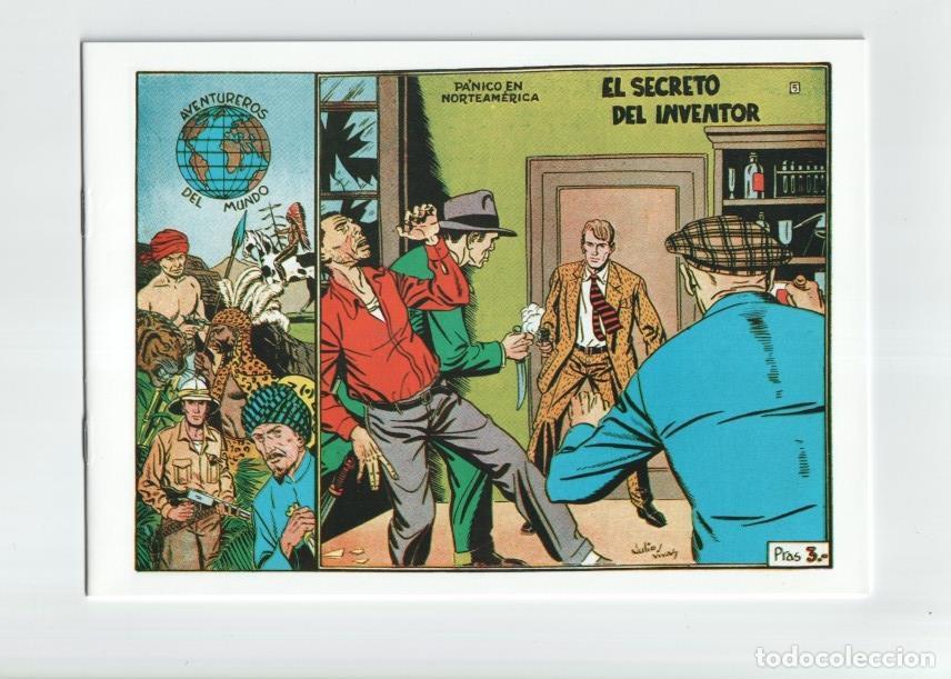 C&oacute;mics: Facsimil: Aventureros del Mundo numero 5: Panico en Norteamerica: el secreto del inventor - Julio Vi