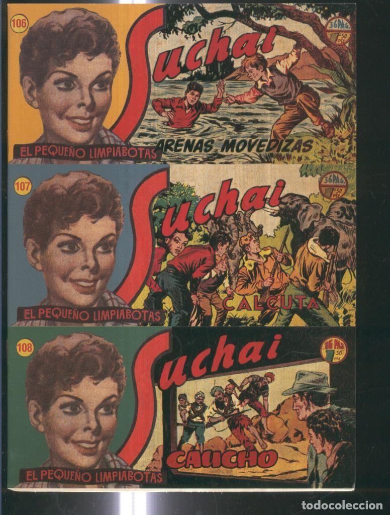 C&oacute;mics: Facsimil: Suchai 3 en 1 numero 106/108: Arenas movedizas-Calcuta-Caucho - Paludetti