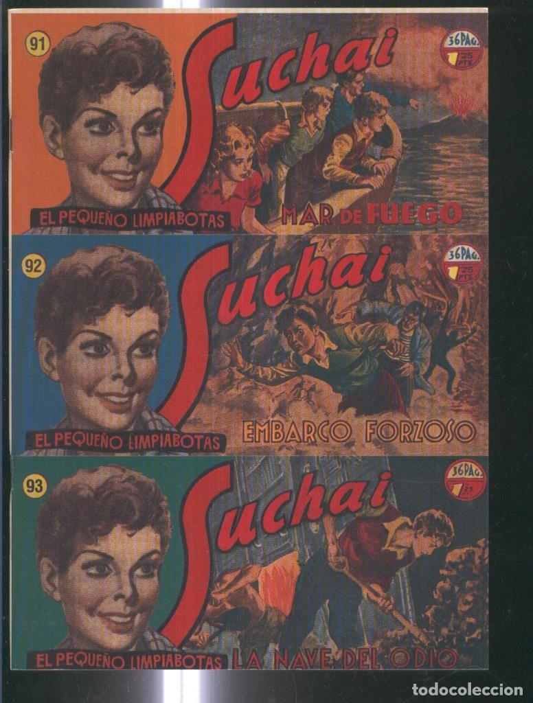 C&oacute;mics: Facsimil: Suchai 3 en 1 numero 091/093: Mar de fuego-Embarco forzoso-La nave del odio - Paludetti