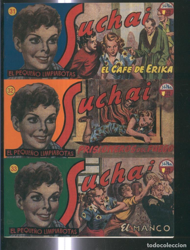 C&oacute;mics: Facsimil: Suchai 3 en 1 numero 031/033: El cafe de Erika-El manco-Prisioneros del fuego - Paludetti