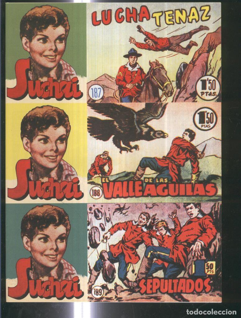 C&oacute;mics: Facsimil: Suchai 3 en 1 numero 187/189: El valle de las aguilas-Lucha tenaz-Sepultados - Paludetti