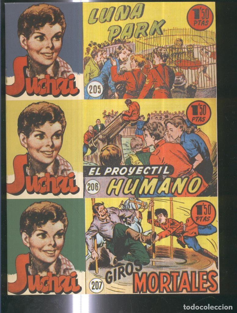 Comics: Facsimil: Suchai 3 en 1 numero 205/207: Luna Park-Giros mortales-el proyectil humano - Paludetti