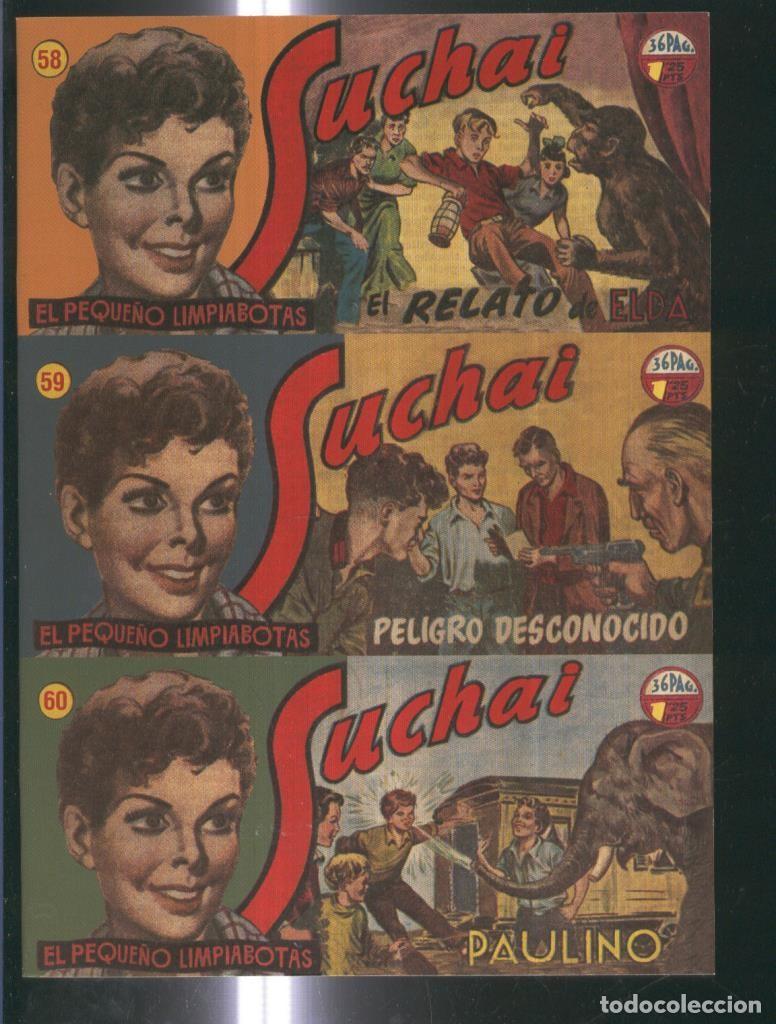 C&oacute;mics: Facsimil: Suchai 3 en 1 numero 058/60: Paulino-El relato de Elda-Peligro desconocido - Paludetti