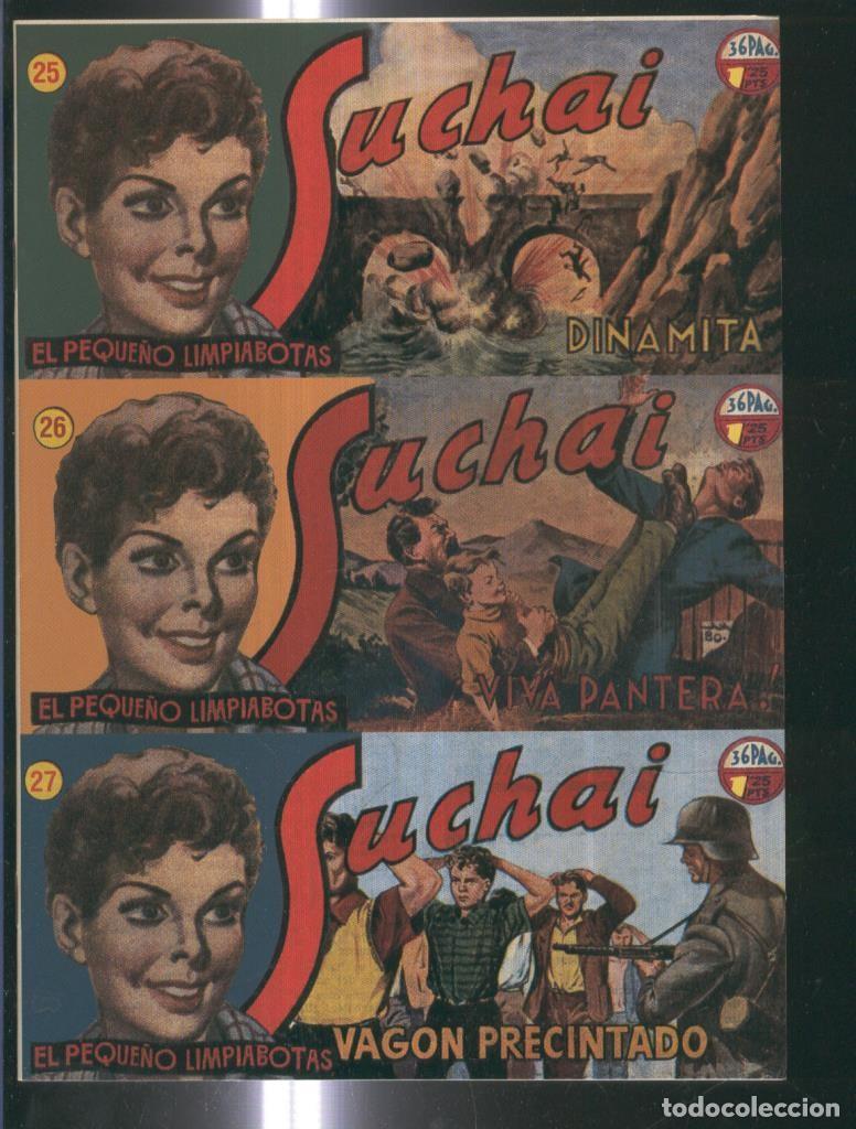 C&oacute;mics: Facsimil: Suchai 3 en 1 numero 025/027: Dinamita-Viva pantera-Vagon precintado - Paludetti