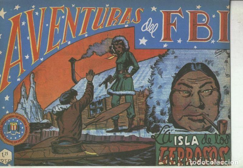 C&oacute;mics: Aventuras del FBI facsimil numero 052: La isla de los leprosos - Luis Bermejo-Lopez Blanco