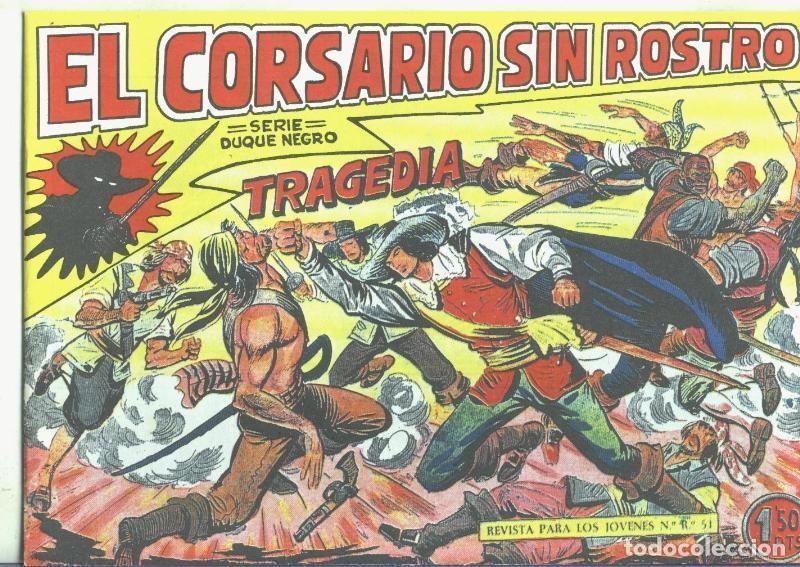 C&oacute;mics: Facsimil: El Corsario sin Rostro numero 06: Tragedia - Manuel Gago - Foto 1