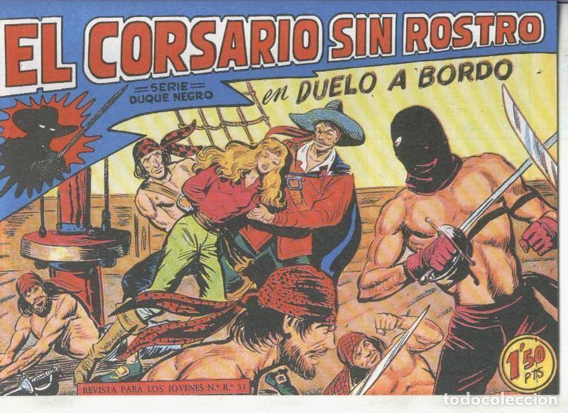 C&oacute;mics: Facsimil: El Corsario sin Rostro numero 30: Duelo a bordo - Manuel Gago