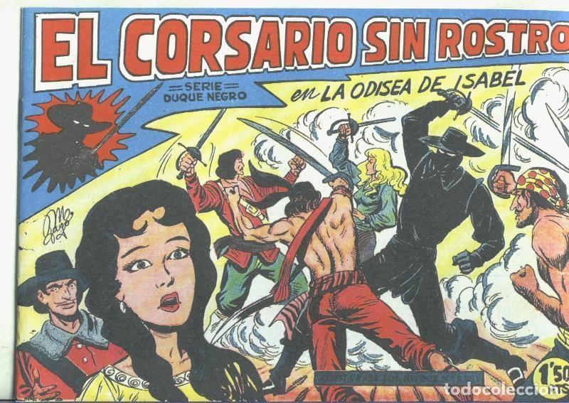 C&oacute;mics: Facsimil: El Corsario sin Rostro numero 13: La odisea de Isabel - Manuel Gago