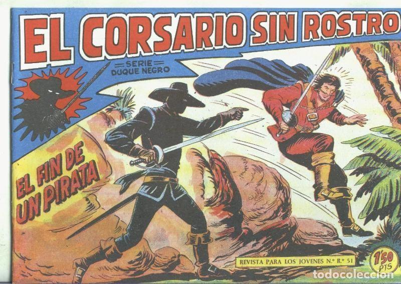 C&oacute;mics: Facsimil: El Corsario sin Rostro numero 18: El fin de un pirata - Manuel Gago