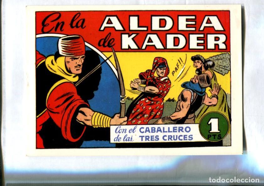 C&oacute;mics: Facsimil: El Caballero de las Tres Cruces numero 09: En la aldea de Kader - Angel Pardo