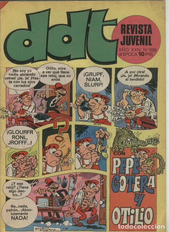 C&oacute;mics: DDT tercera epoca numero 396: portada estropeado lado superior derecho - Varios