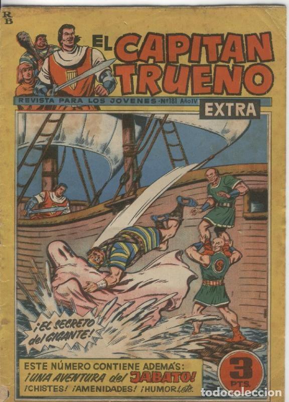 Comics: El Capitan Trueno Extra numero 181 (aviejado, cubierta suelta) - varios