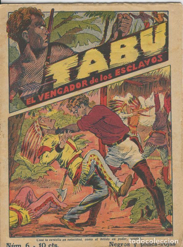 Fumetti: Tabu: el vengador de los esclavos numero 06: Negros y pieles rojas - Folletin