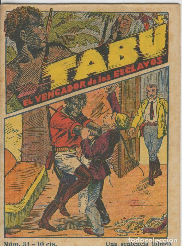 Comics : Tabu: el vengador de los esclavos numero 34: Una sentencia injusta - Folletin