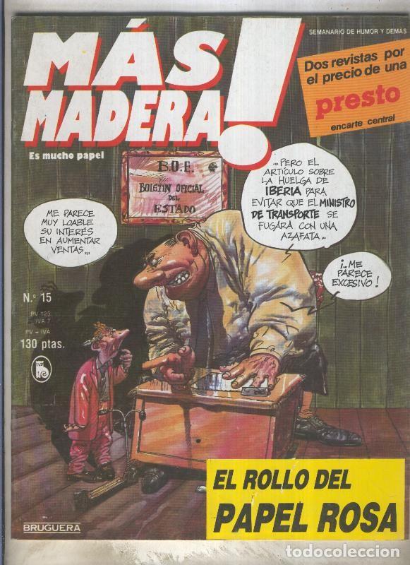 C&oacute;mics: Mas Madera numero 15 (numerado 1 en la trasera) - Varios - Foto 1