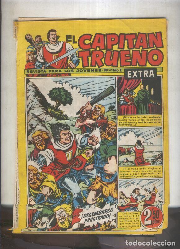 C&oacute;mics: El Capitan Trueno extra numero 043 (aviejado) - Victor Mora, etc