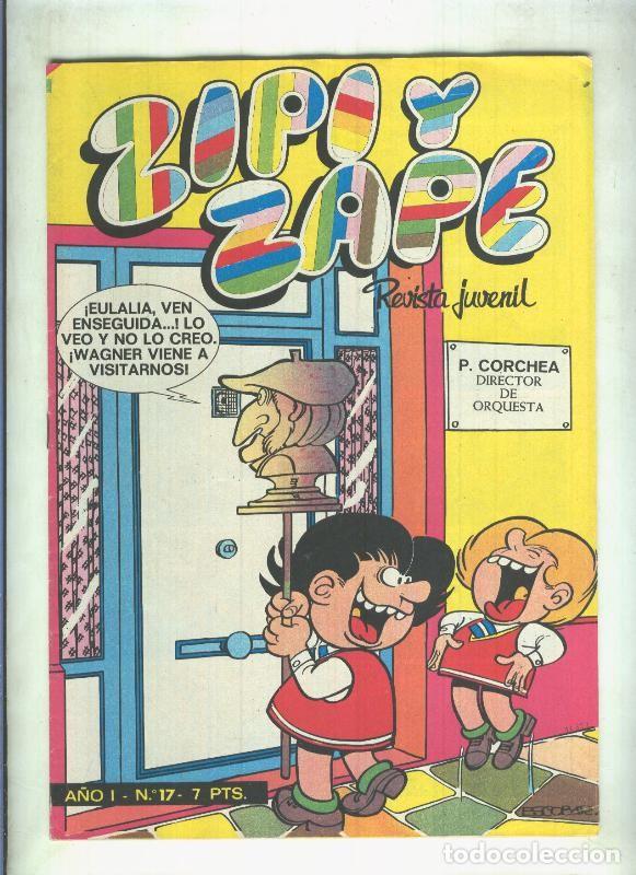 C&oacute;mics: Zipi y Zape revista semanal numero 017 (poster central de Pepe el hincha) - varios