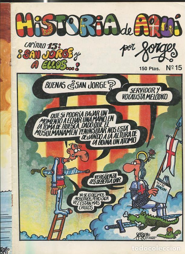 Comics: Forges: Historia de Aqui numero 15 (grapa sacada por haber cogido oxido) - Forges