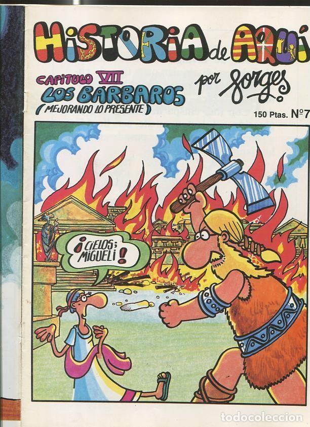 Fumetti: Forges: Historia de Aqui numero 07 (grapa sacada por haber cogido oxido) - Forges