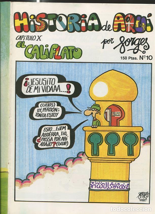 Comics: Forges: Historia de Aqui numero 10 (grapa sacada por haber cogido oxido) - Forges