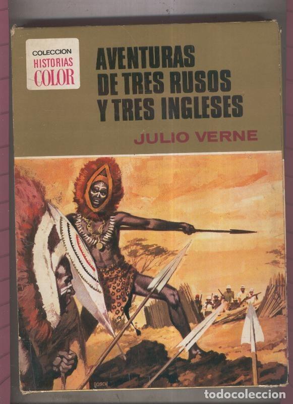 Comics: Coleccion Historias Color numero 07: Aventuras de tres rusos y tres ingleses - Julio Verne, dibujos: