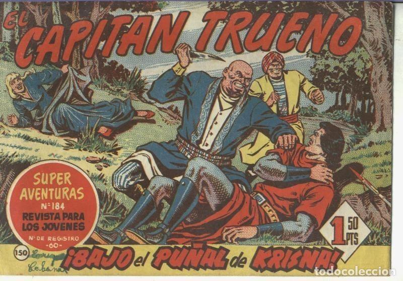 C&oacute;mics: El Capitan Trueno original numero 150: Bajo el pu&ntilde;al de Krisna - Ambros-Victor Mora-Angel Pardo, etc