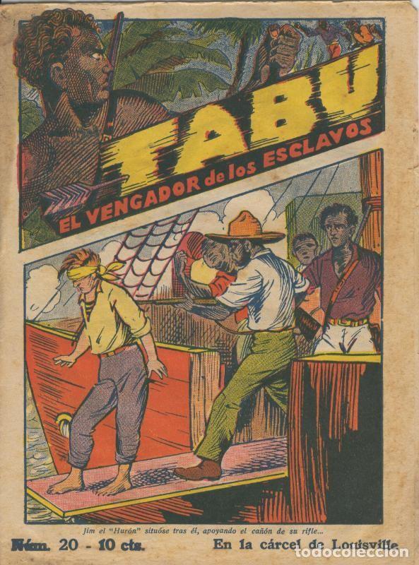 C&oacute;mics: Tabu: el vengador de los esclavos numero 20: En la carcel de Louisville - Folletin