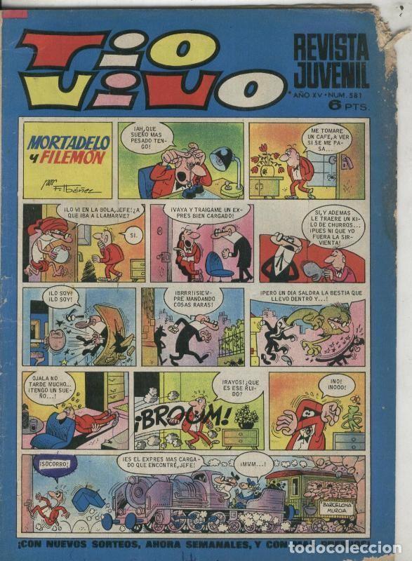 Comics: Tio Vivo segunda epoca numero 0581 (numerado 1 en trasera) - Varios