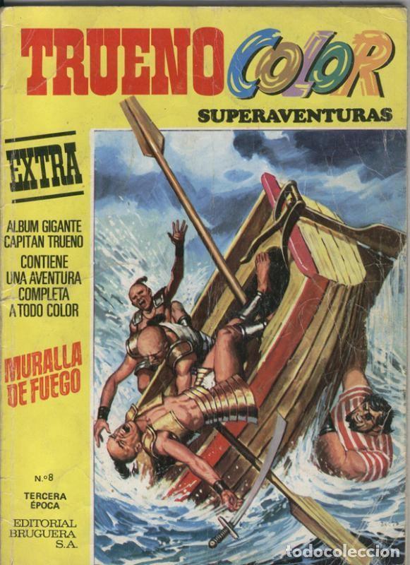 Comics : Trueno color superaventuras tercera epoca numero 08: Muralla de fuego (numerado 1 en trasera) - Vict
