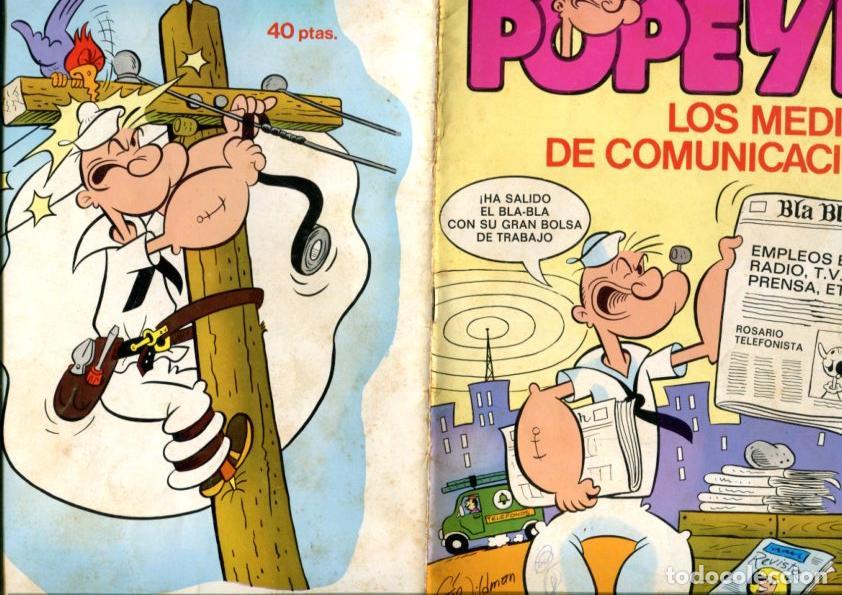 C&oacute;mics: Coleccion Popeye numero 08: Los medios de comunicacion (numerado 1 en cubierta trasera)